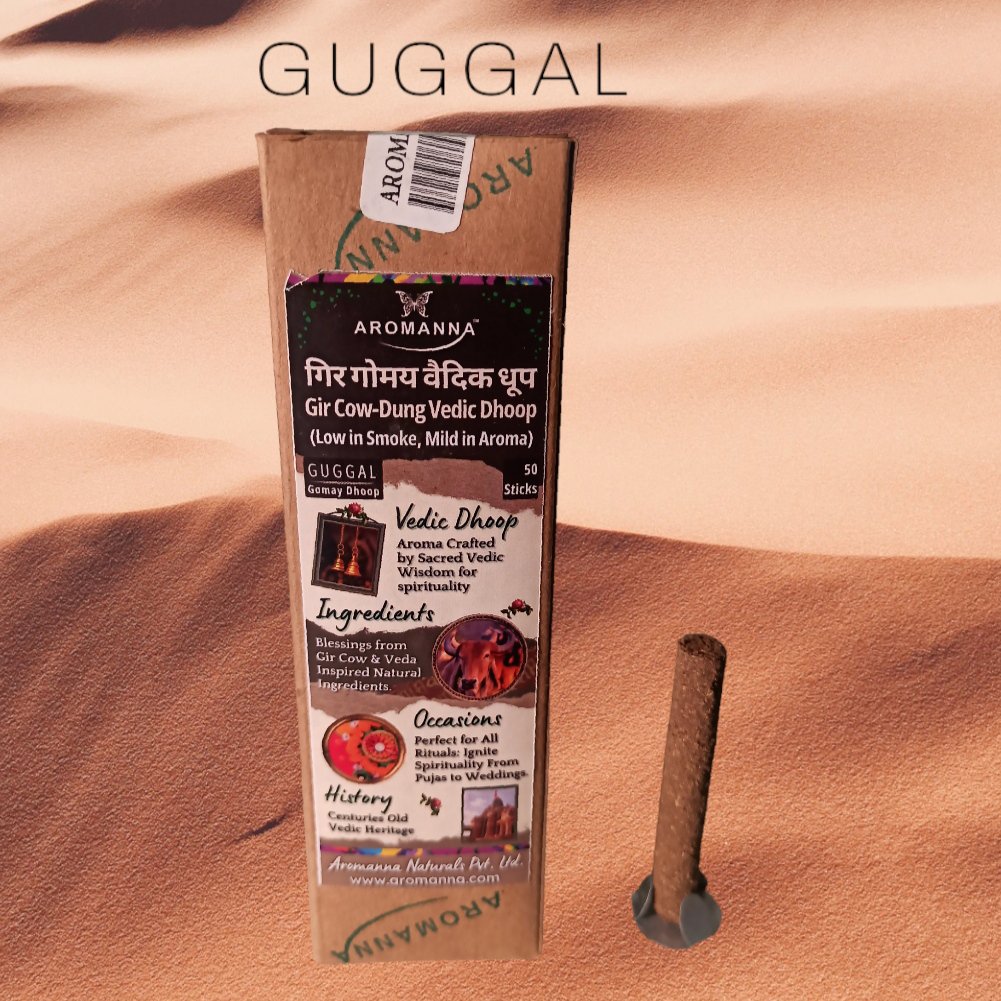 AROMANNA™ Gomay Dhoop (Guggal) 40 Sticks - Image 2