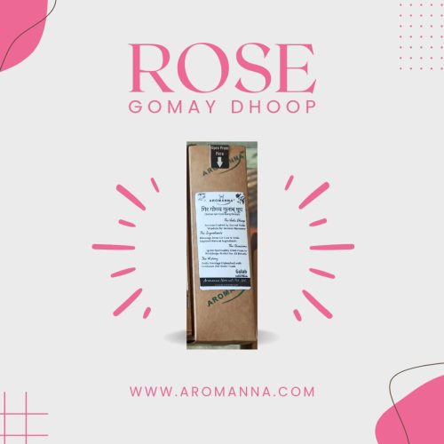 AROMANNA™ Gomay Dhoop (Gulab) 50 Sticks